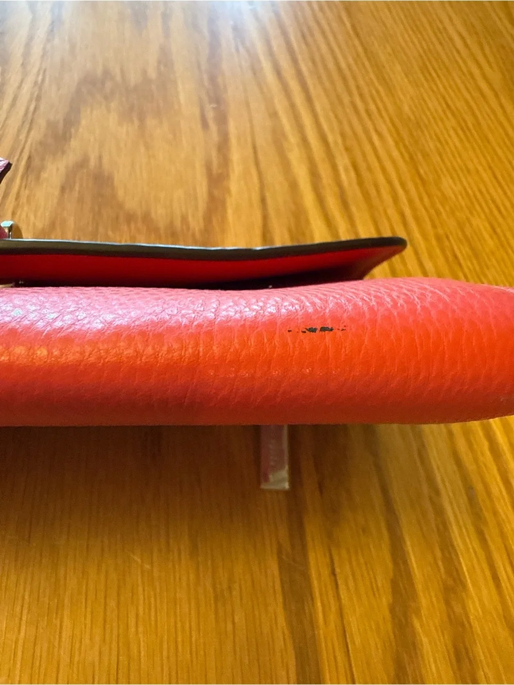 Kate Spade Hot Coral Pink Leather Envelope Wallet